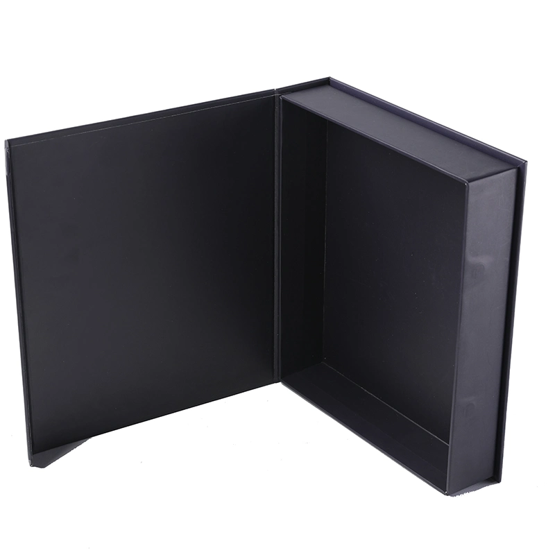 Online Custom Non-Foldable High quality/High cost performance  Paper Black Gift Box Package