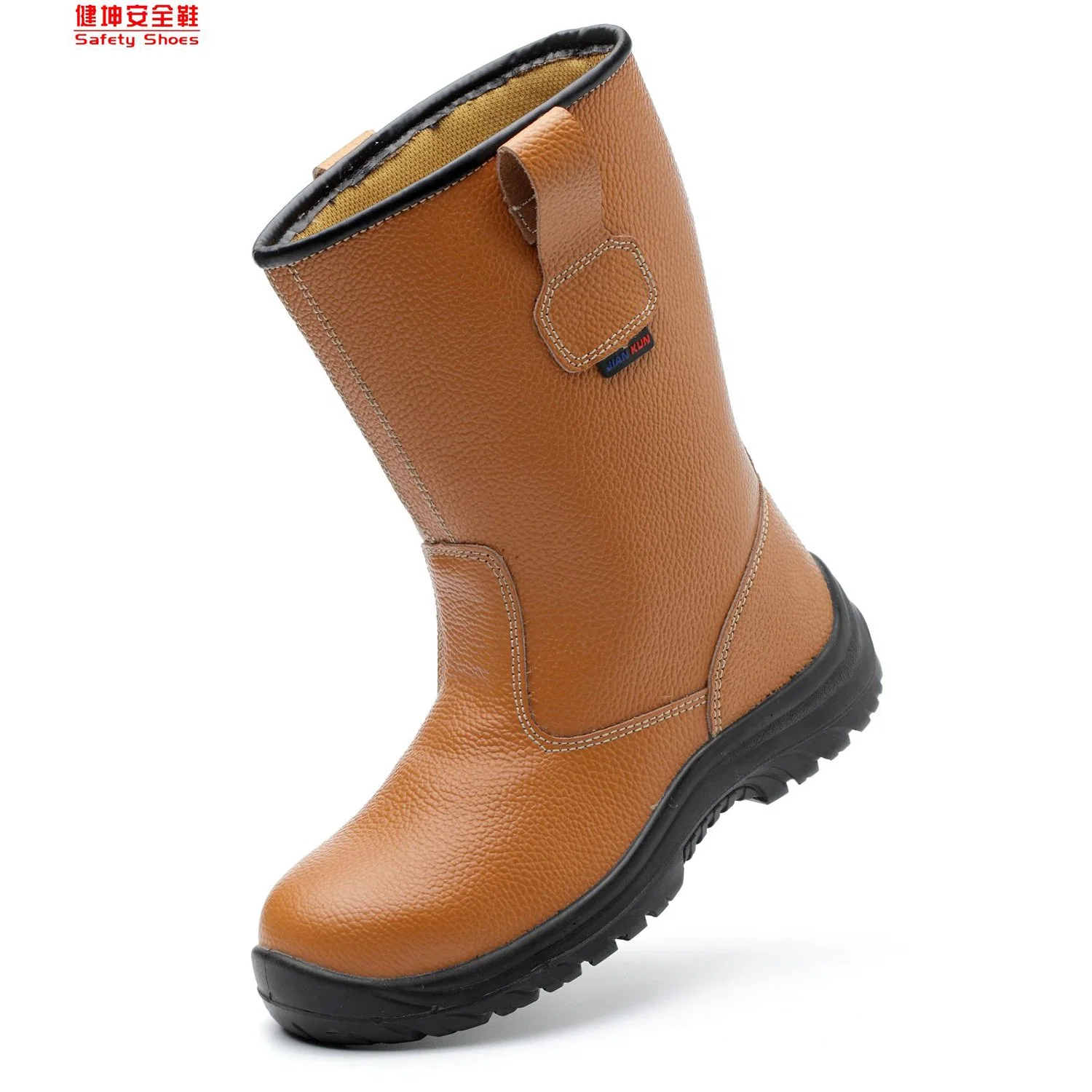 Cow Leather Safety Shoes with Steel Toe for Construction Safety