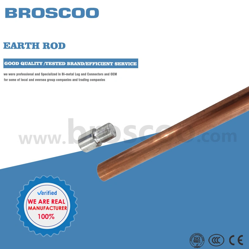 High Efficient Copper Plated Steel Grounding Earthing Rod for Earthing System