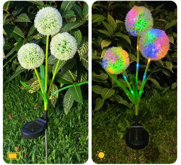 2022 New Factory Wholesale/Supplier Outdoor Solar Powered LED Fantasy Plastic Chopped Green Onion Lighting Water Proof Decorative Lighting Garden Decoration