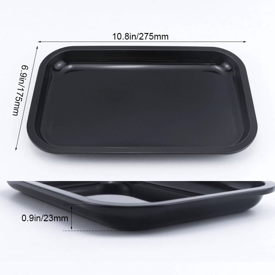 27.5*17.5cm Custom Logo Premium Stainless Steel Herb Smoking Metal Rolling Tray