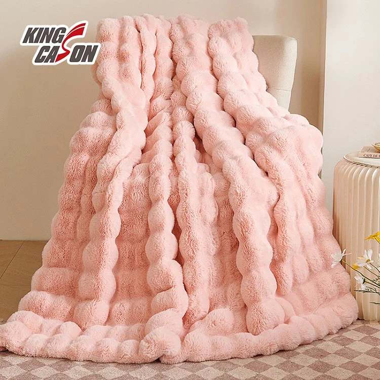 Kingcason Fabricación de buena calidad Fur Fur Faux de Conejo alfombra Fluffy Fuzzy Tela