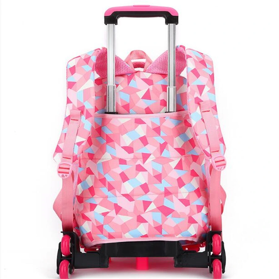 W-020vtrolley Children School Backpack with Wheels, School Trolley Bag