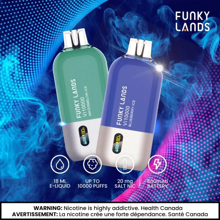 Funky Lands 10K Puffs Pen Vaporizer 21ml Wholesale/Supplier Cheap Vapes 10000 Puff Bar Plus vape Hookah Rechargeable Disposable/Chargeable Vape