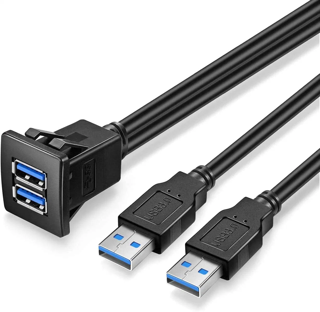 كبل تثبيت مسطح للسيارة بمنفذ USB C 3.1 أحادي المنفذ