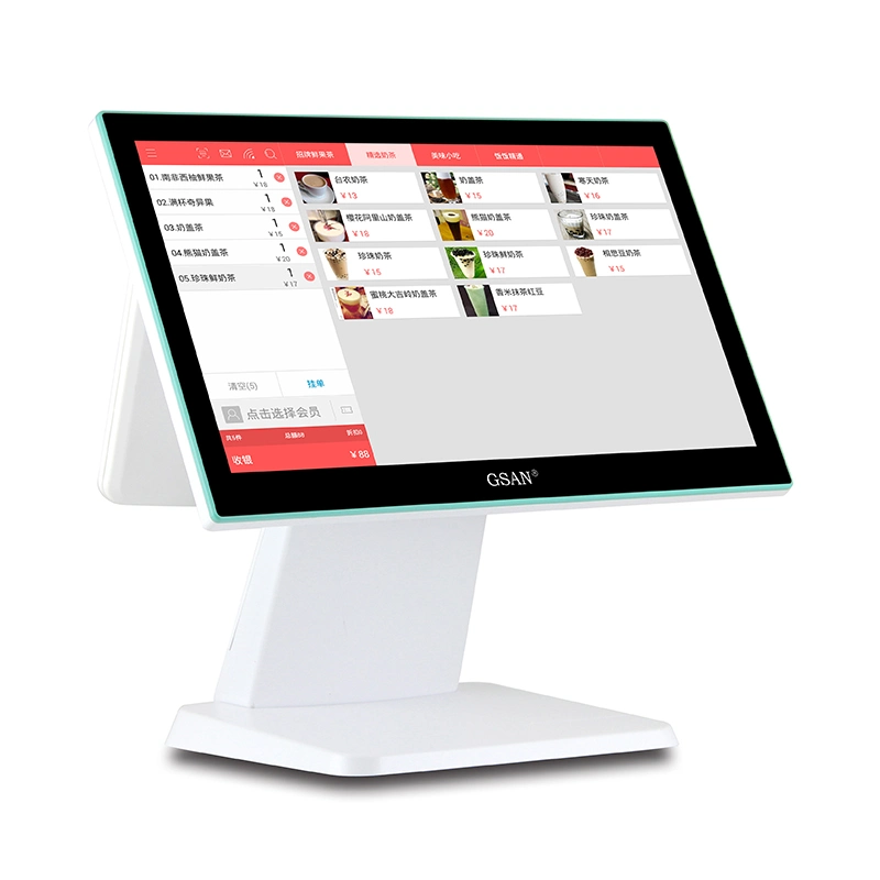 Windows 15.6 Inch Touch Screen POS System with 11.6 Inch Customer Display