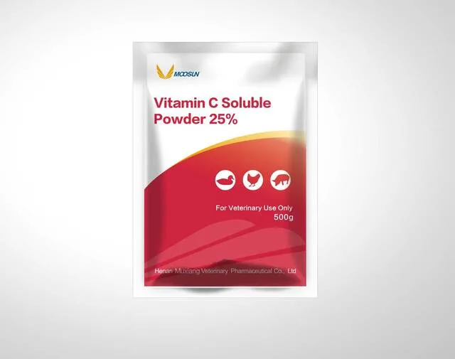 Améliorer l'immunité additif alimentaire VC 25% poudre soluble pour les animaux Pour anti-stress et prévenir la fièvre