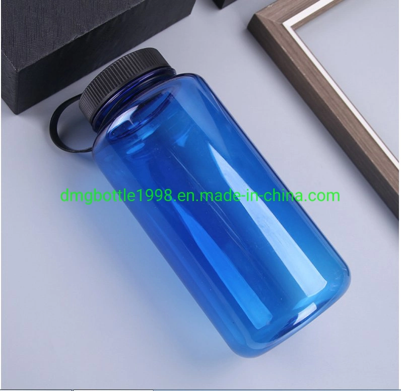 1000ml Big Capacity Lanyard PC Plastic Water Bottle and Mugs outdoor Food Grade Milk Protein Powder No-Leak Seal up Lanyard