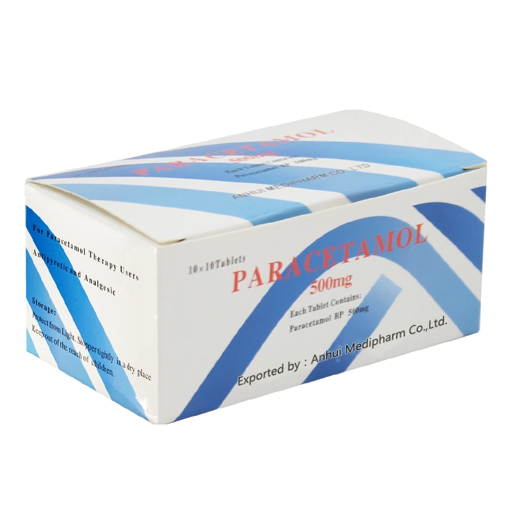 Планшет Paracetamol, 500 мг, сертифицирован GMP