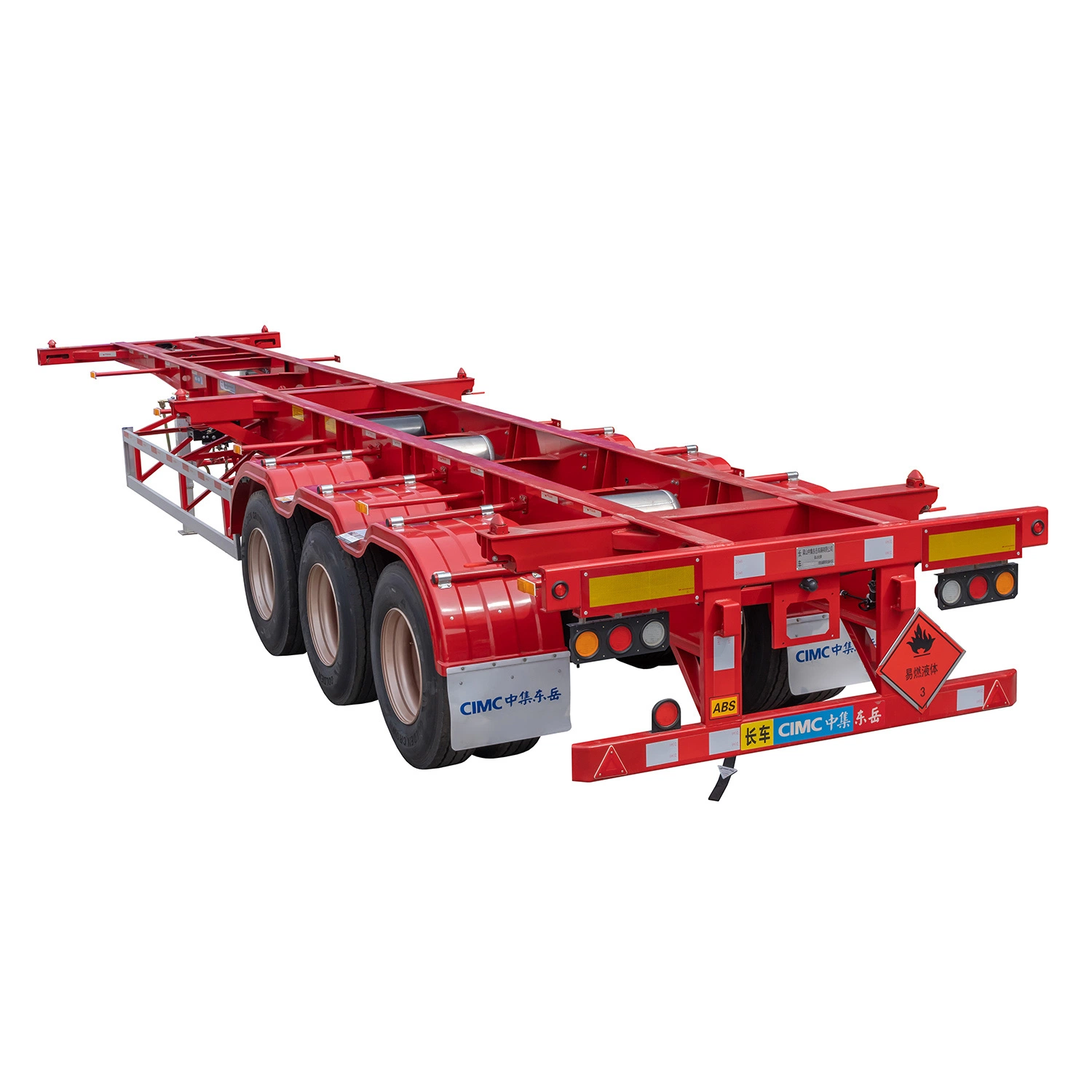 Low Bed Container Flat Truck for Carrying Crane/Excavator/Tractor with Ladder & Post Optional Trailer