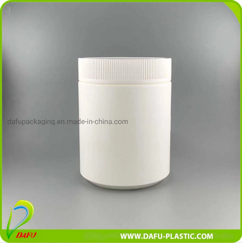 750ml PE White Powder Plastic Capsule Vitamin Bottle with Cap