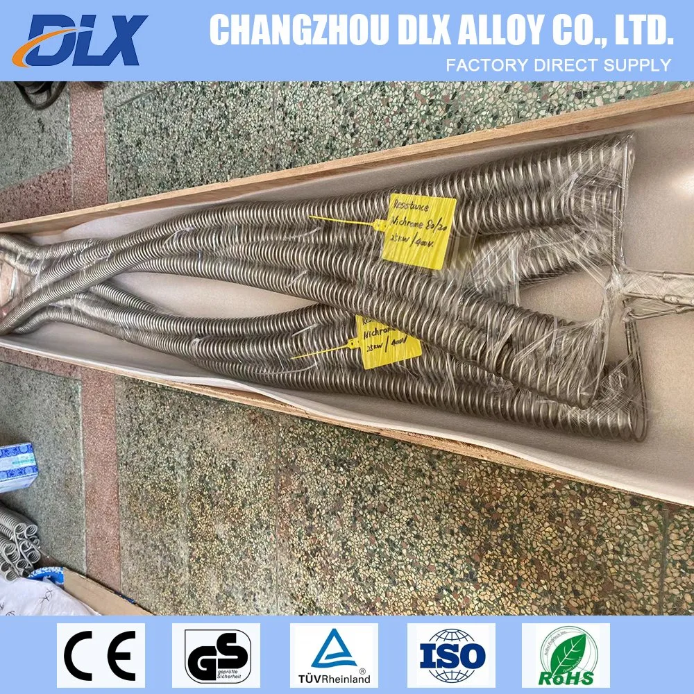 Nichrome V Alloy Cr20ni80 Cr30ni70 Cr15ni60 Resistance Flat Wire Heating Elements for Vacuum Porcelain Furnace