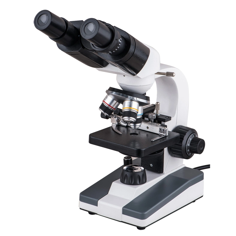 XP902 Binocular Biological Microscope 40-640X LED Light for Students Optical