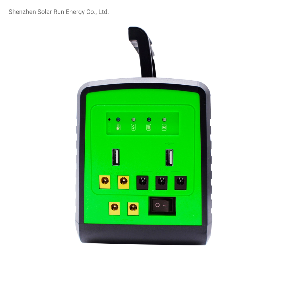 Rechargeable LED Solar Battery Kit with Solar Power Charger and Solar Lighting System