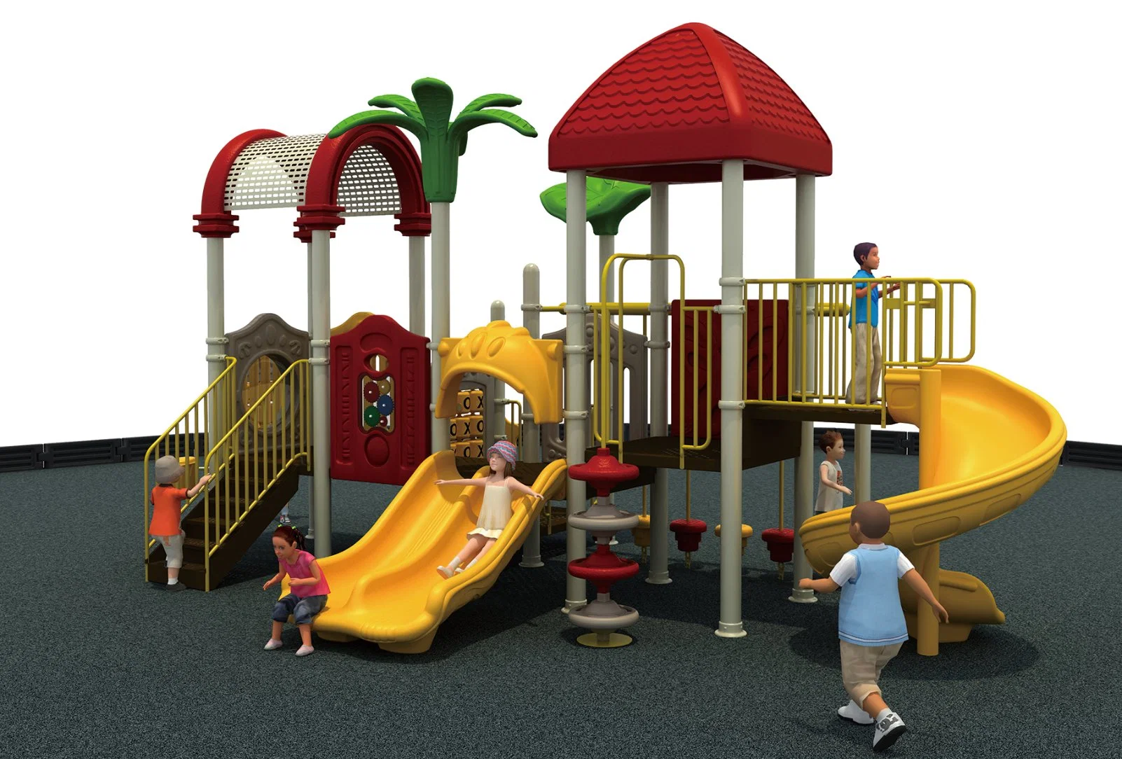 Sailboat Castle Popular Kid Paradise Outdoor Playground Equipment Kindergarten Amusement Park Residential Quarters with Ce Approved