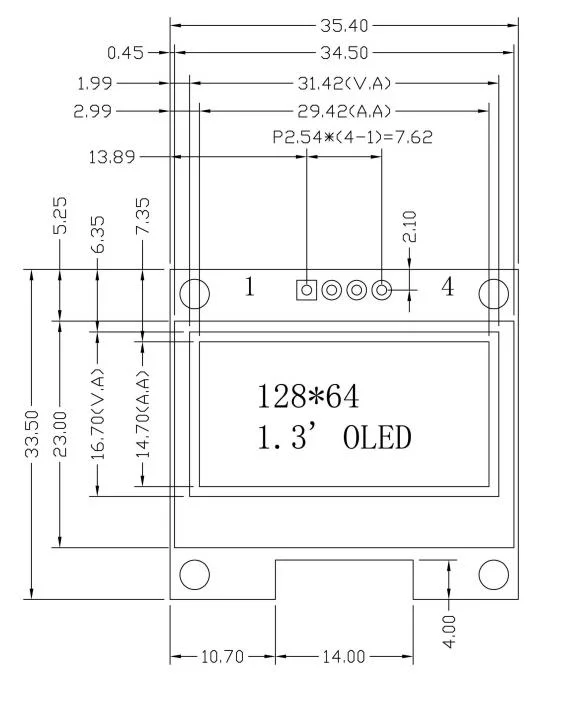 Display Your Data with Clarity Using Our 128X64-Pixel 1.3 Inch OLED Module