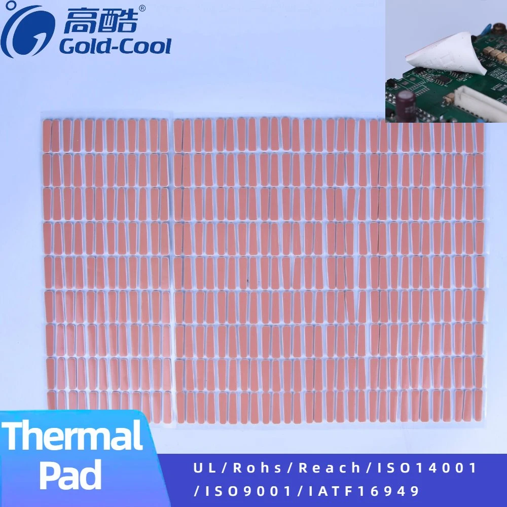 Customize Self-Adhesive Silicone Sheet CPU Cooling Chip IC Display Card Cooling Pad