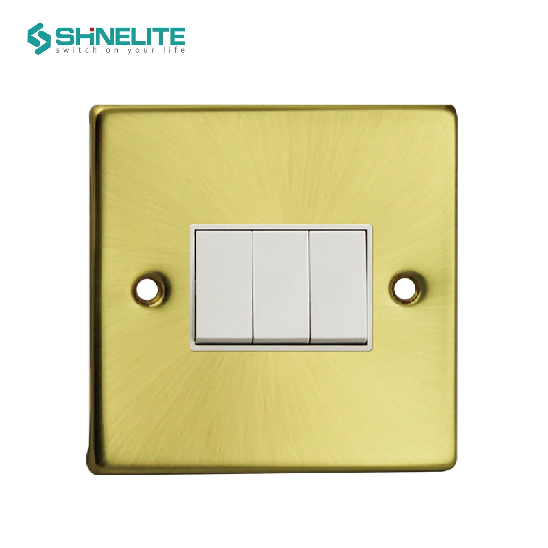 Durable Stainless Steel Wall Electrical 3 Gang Switch Control Lighting High quality/High cost performance  Manufacture Price