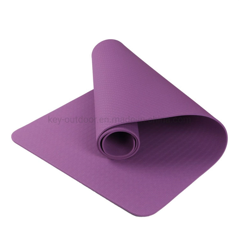 Ginástica Fitness amiga do exercício de ioga e Pilates Pad TPE Non-Slip Almofada de ioga Mat