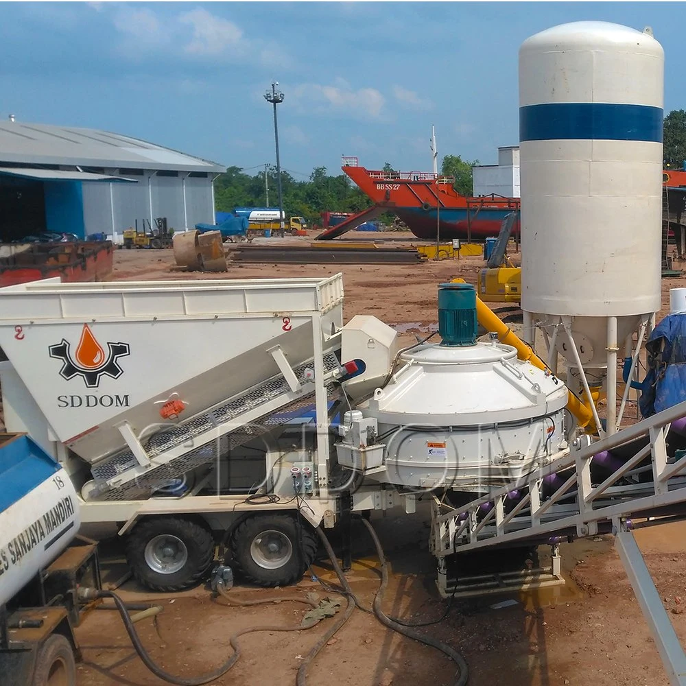 Construction Equipment Ready Mix Concrete Batching Mixing Plant for Sale