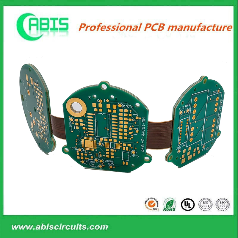 Abis 8 Layers Polymide Flexible OEM Multilayers Enig Rigid Flex PCB FPC