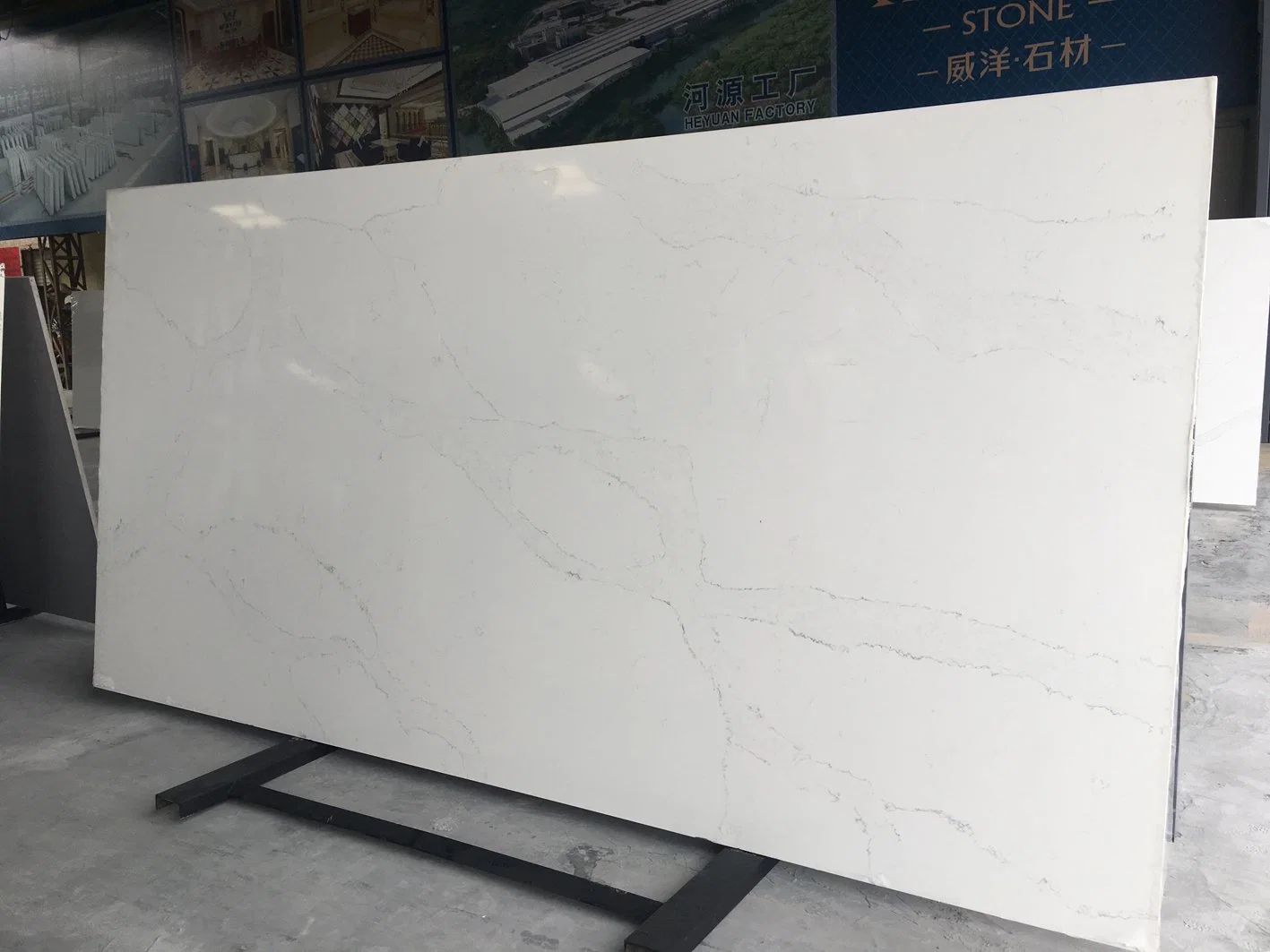 Multi Color Engineered Polished Quartz Stone Slab for Countertop Vanity Top Tile