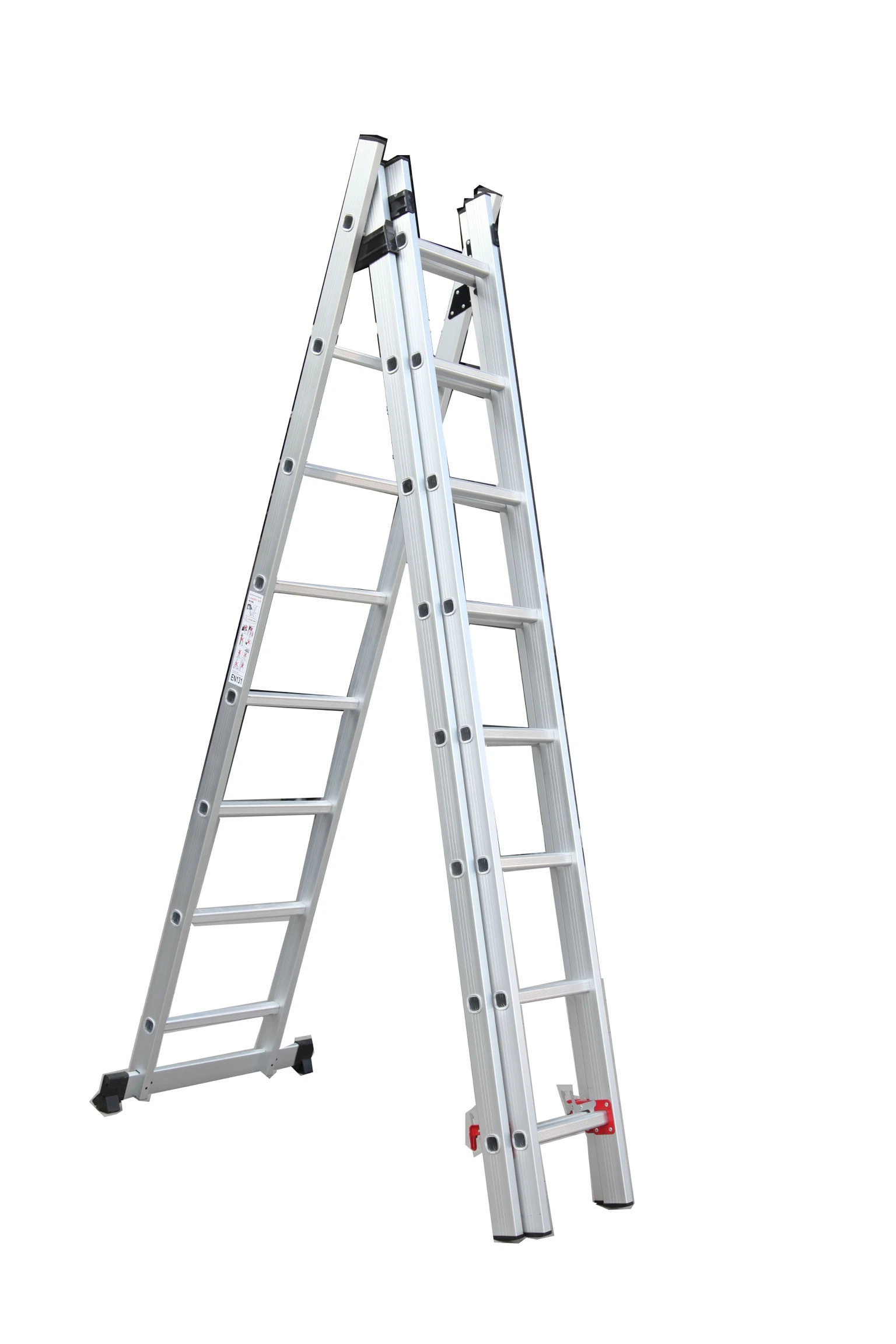 Aluminum Material 150kgs Max Load Extension Ladder