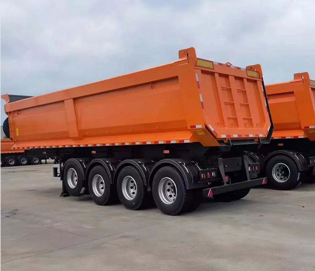 Hot Sale Low Price Exporting China All New 3 Axle Dump Semi Trailer Tipper Trailer Grains Transportation for Sale Price