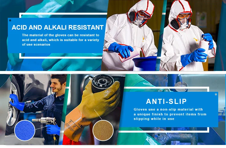 Chemical Resistance Long Waterproof PVC Alkali Resistance Examination Work Gloves