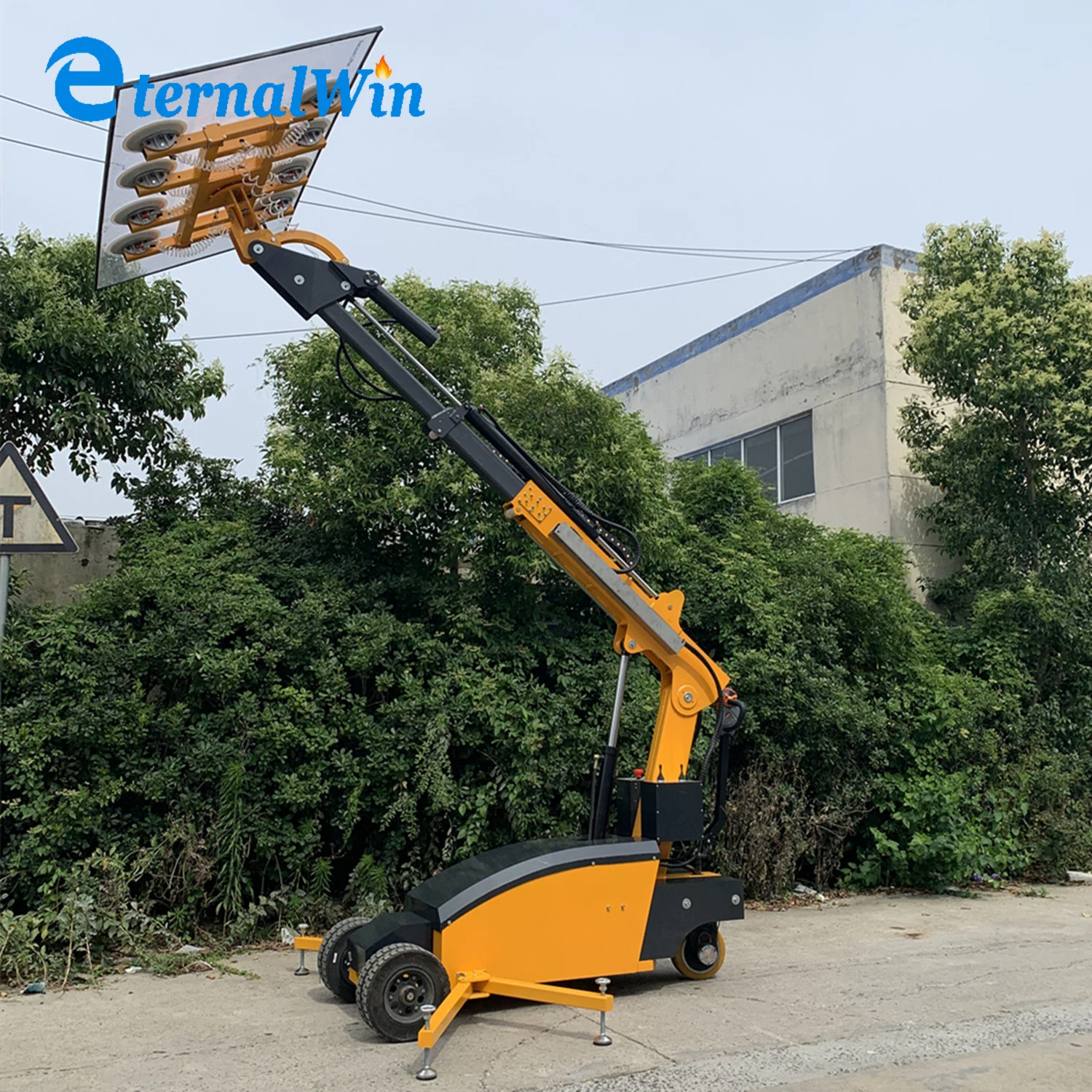 Mobile 600kg Electric Glass Vacuum Lifter Glass Lifting Equipment 800kg 600kg Metal Sheet Marble Tile Vacuum Lifter