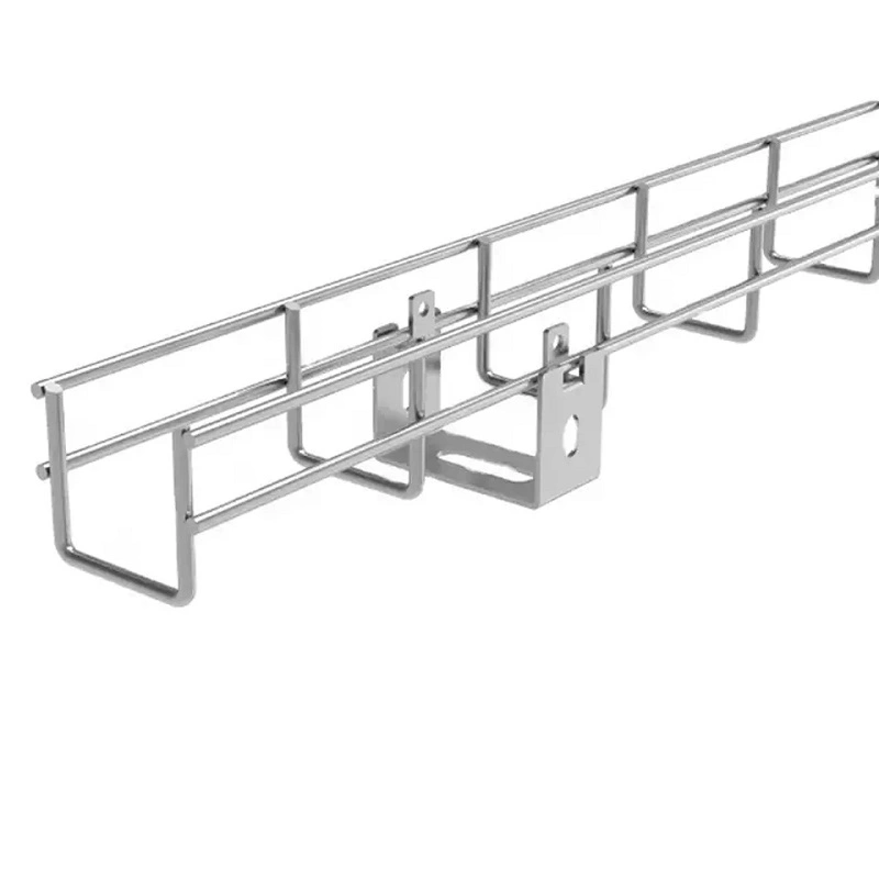 Cesta de alambre eléctrico de la bandeja de cable de malla colgadores OEM soporte personalizado de 10 años para la SS316 Bandeja malla de alambre