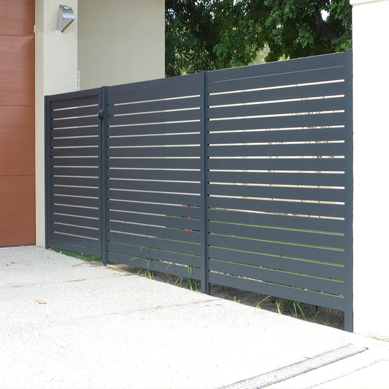 La fabricación de fábrica de láminas de metal Gate de barandilla barandilla de acero// Baranda láminas de aluminio puerta puerta, puerta de la baranda de seguridad