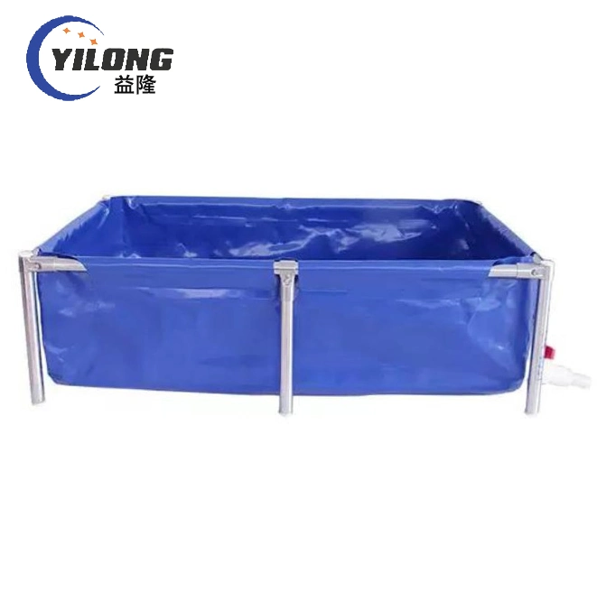 Customized Estrutura de aço reforçado de PVC Oleados Portable Peixes grandes tanques de cultivo