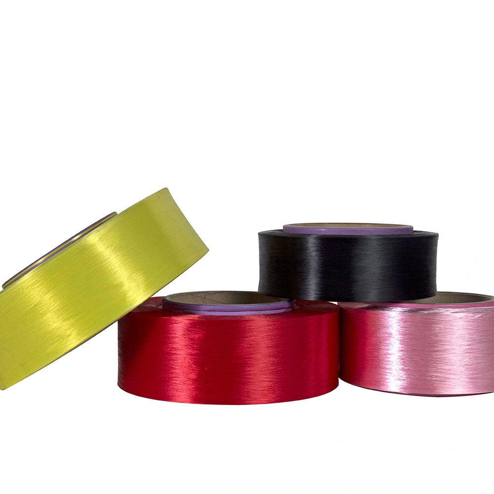 Dope Dyed Recycled 100% Polyester Filament Yarn for Ribbon