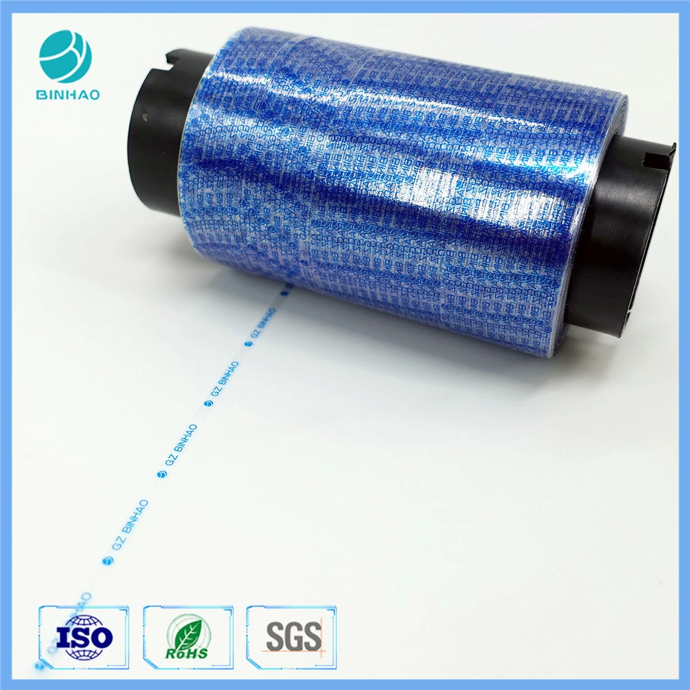 Logo Printed Holographic Tear off Tape for Cigarette Boxes Packing