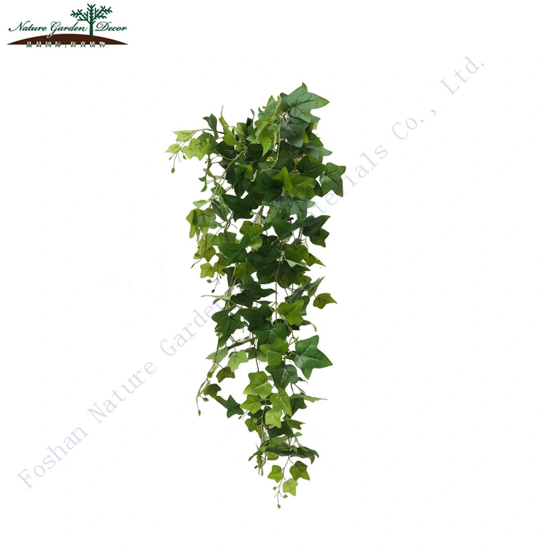 Indoor Decor Orange Maple Leaves Vine Faux Artificial Plant Hanging