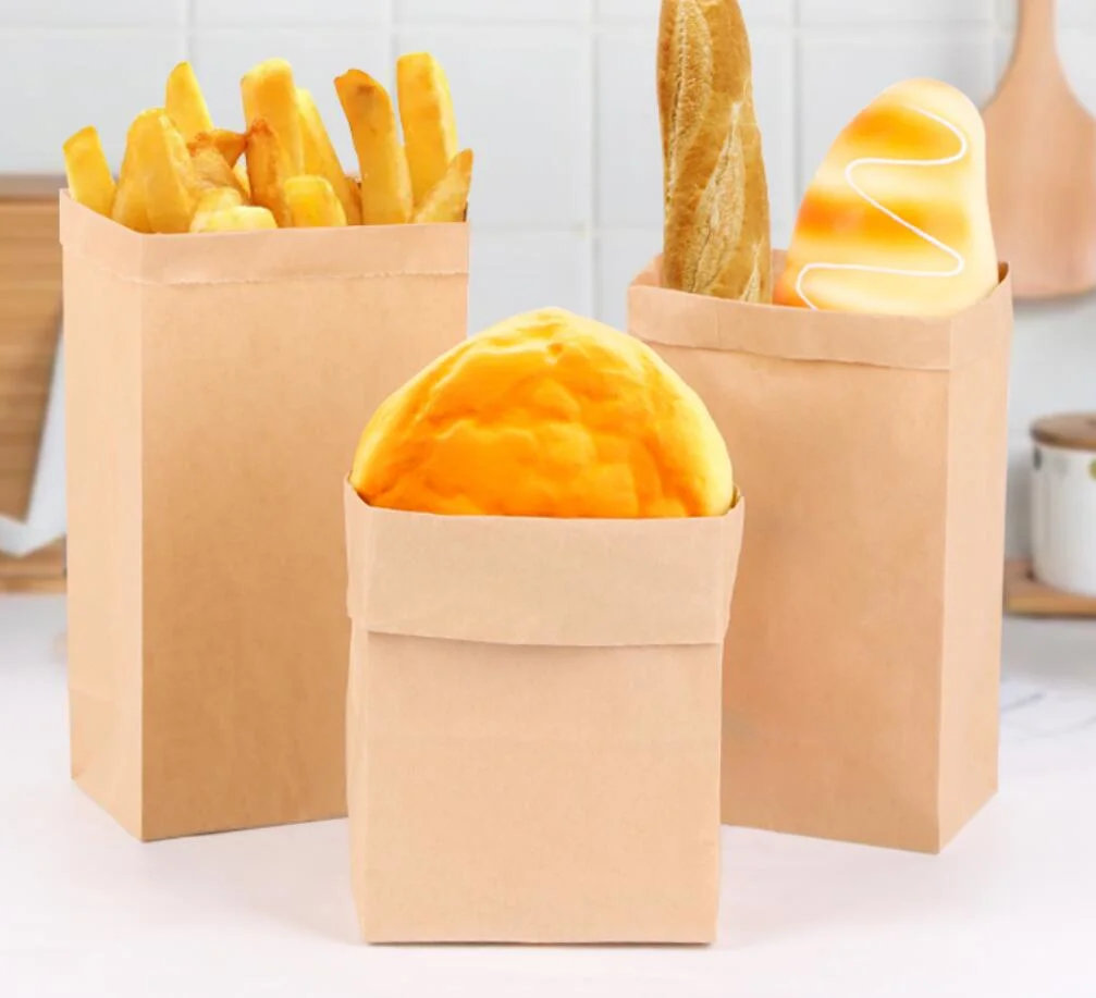 36GSM-50GSM papel Kraft castanho para confecção de sacos e alimentos Papel de embalagem
