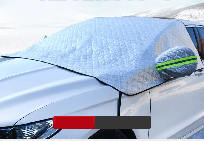 Al aire libre mayorista Windproof magnética resistente al agua la mitad de alquiler de coche Protector de la sombrilla cubierta de nieve cubierta de hielo del parabrisas con tapa retrovisor