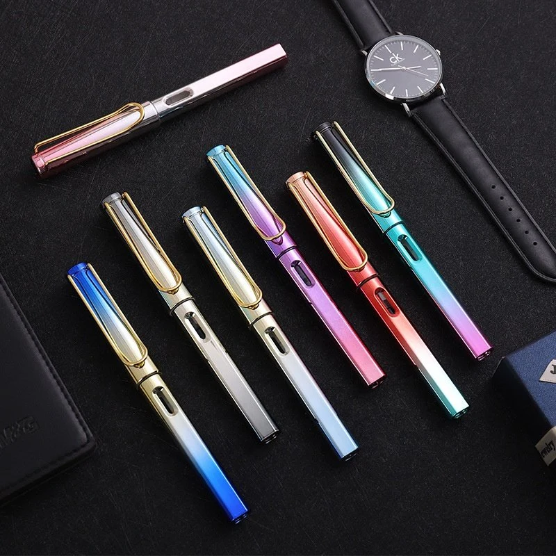 Wholesale Kawaii Japanese Tel Multi Function Two Color Ballpoint Brass Ball Luxurious Fountain Pen