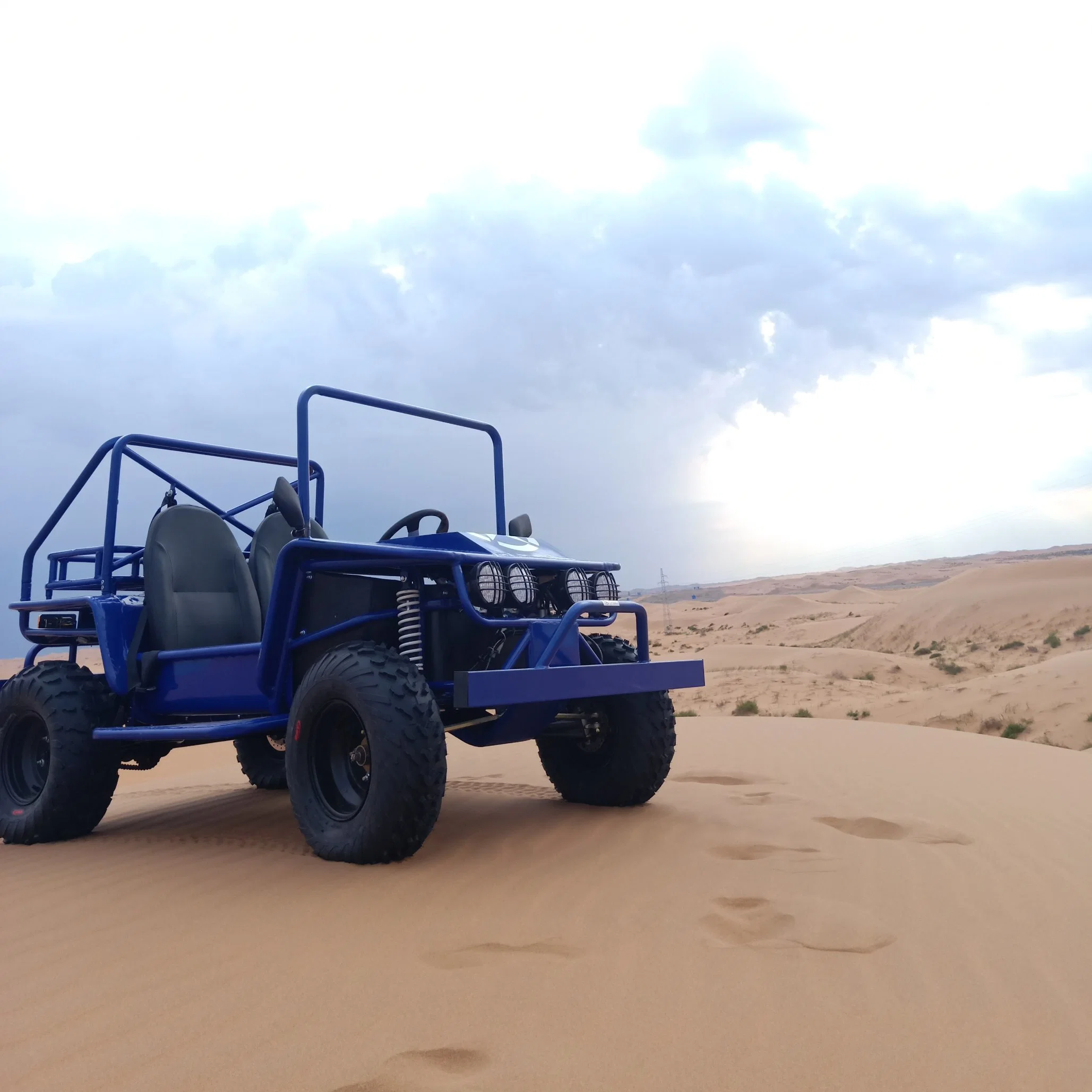 La gasolina Mini Buggy off road Alquiler de Quad ATV 200cc de coche en la playa para adultos