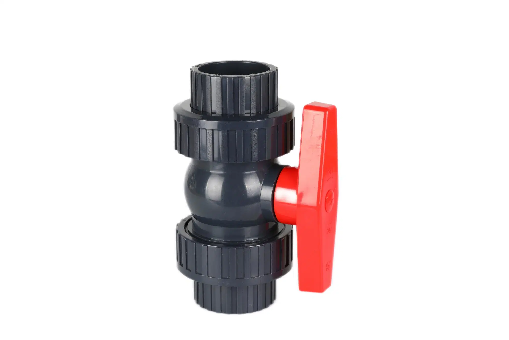 UPVC CPVC DIN ANSI BS JIS Plastic Electric Bottom Butterfly Foot Check True Double Single Uni PVC Double Union Ball Valve for Irrigation