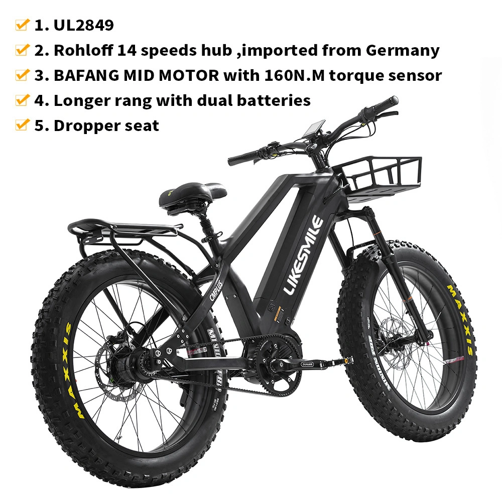 Venda direta de fábrica do Best 48V 30ah eBike Electric Bicicleta China para caça