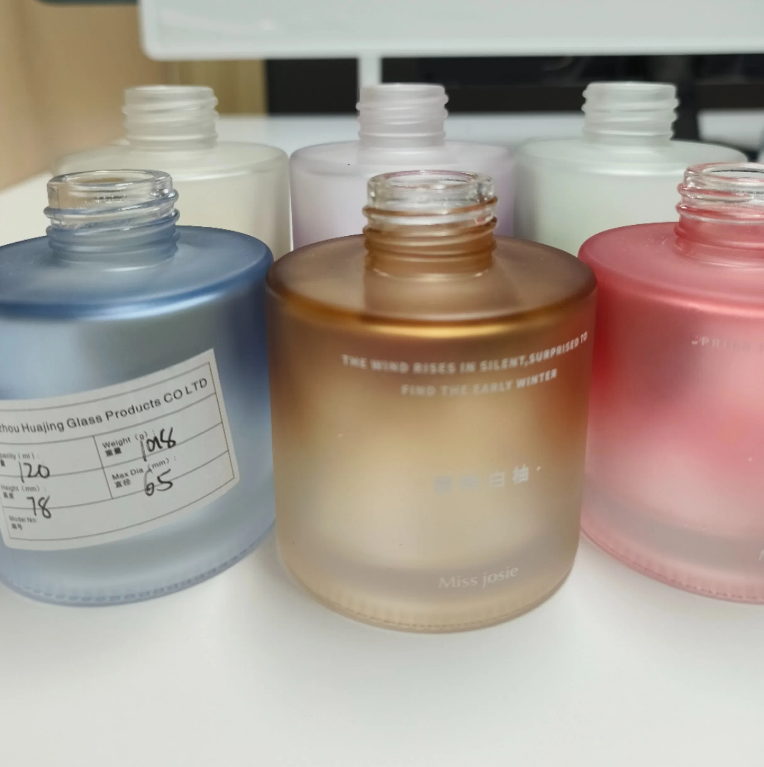 Wholesale/Supplier Colored Round Glass Aroma Reed Diffuser Bottle