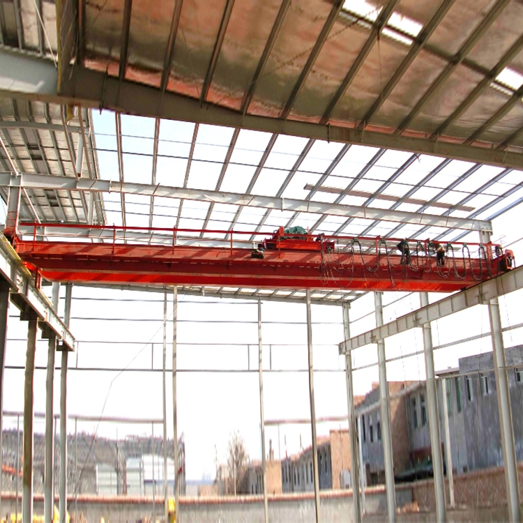 10 Tons Double Girder Overhead Double Beam Travelling Crane with Hoist Trolley