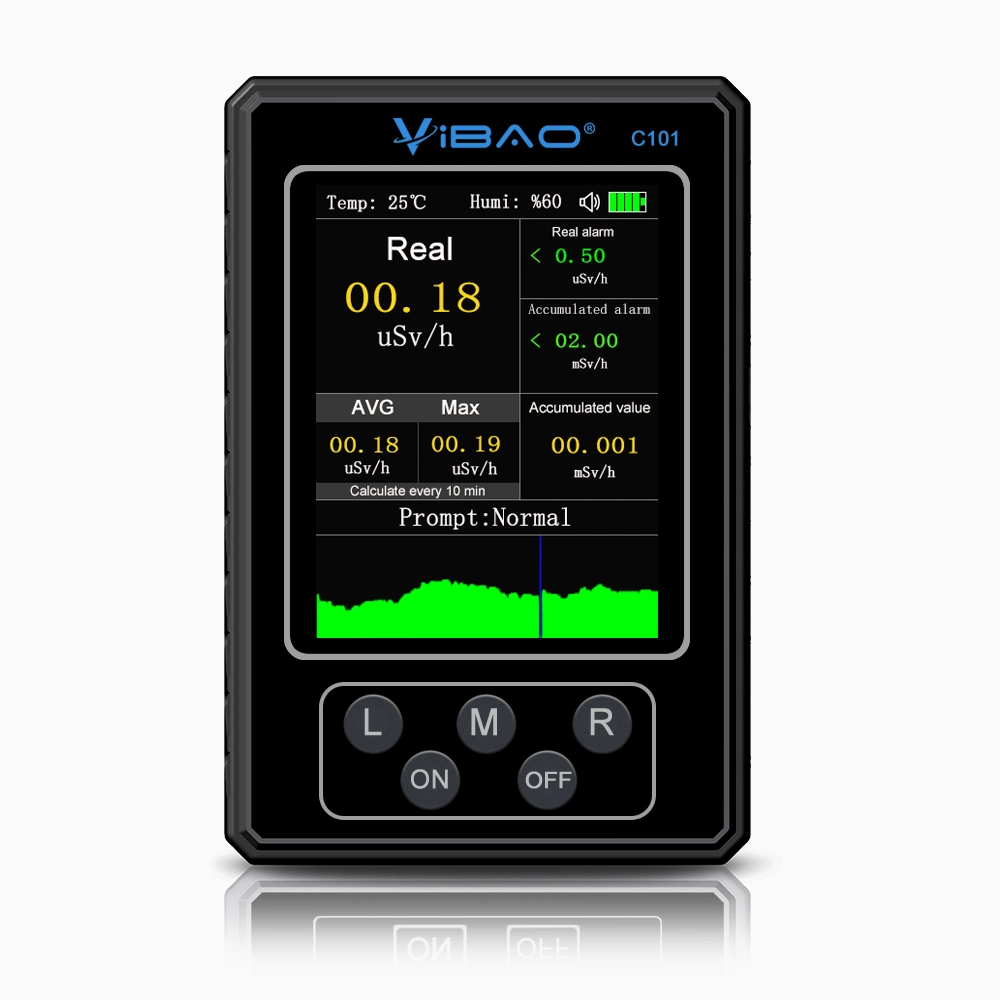 Nuevo Mini Detector de radiación nuclear portátil en tiempo real