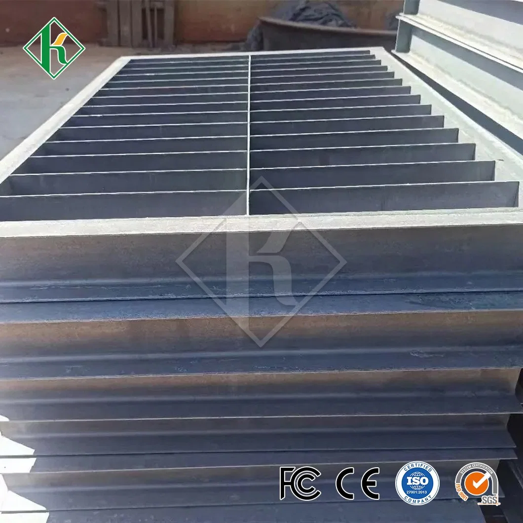 Kaiheng Serrated Steel Bar Grating Factory Galvanized Trench Cover China Stainless Steel Trench Drain Grate