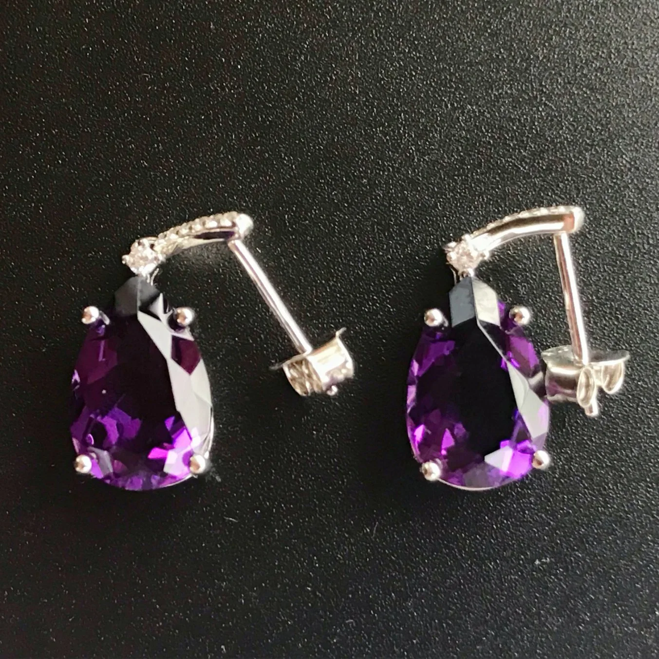 Color Gemtone 925 Sterling Silver Earrings with Amethyst Topaz Zultanite for Ladies