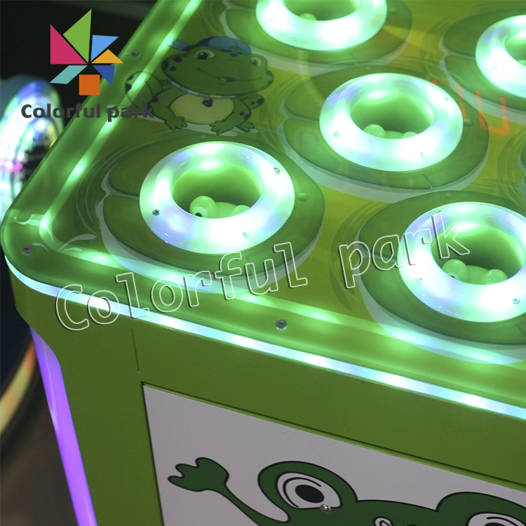 Colorful Park Hitting Game Machine Coin Operated Arcade Game Hitting Frog