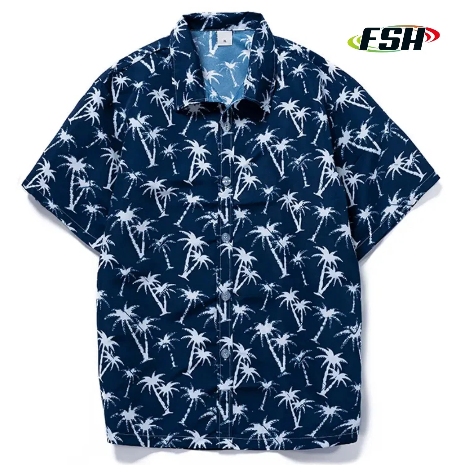 Wholesale/Supplier Custom Printed Beach Holiday Quick Dry Polyester Button Down Hawaiian Shirt