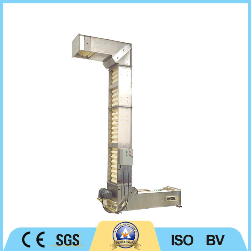 Sistema transportador de chip de elevador de cucharón tipo Z de alta velocidad